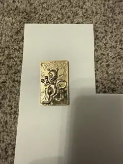 🔥 Mewtwo Pokemon 23K Gold Plated Trading Card Burger King 1999 - Image 2