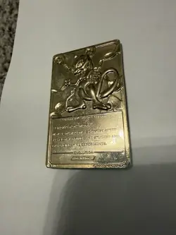 🔥 Mewtwo Pokemon 23K Gold Plated Trading Card Burger King 1999 - Image 5