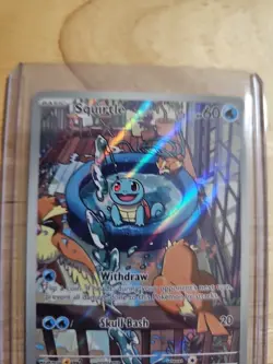 Pokemon Squirtle Holo Illustration TCG Card Stellar Crown 148/142 NM Condition - Image 4