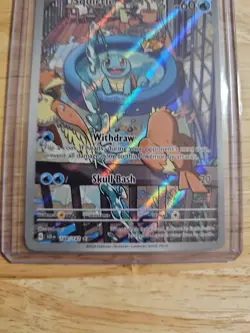 Pokemon Squirtle Holo Illustration TCG Card Stellar Crown 148/142 NM Condition - Image 5