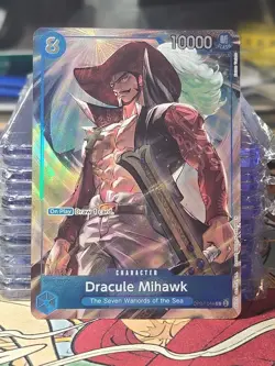 OP07-044 Dracule Mihawk FOIL Promo - One Piece Card Game - Seven Warlords Eng - Image 1