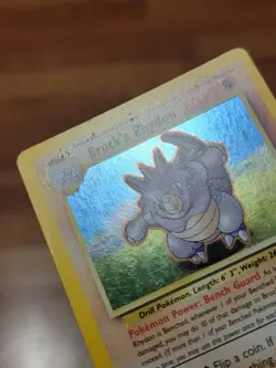 Brock's Rhydon 2/132 Gym Heroes Holo Pokemon Card PL* - Image 2