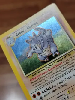 Brock's Rhydon 2/132 Gym Heroes Holo Pokemon Card PL* - Image 3