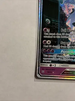 Pokemon TCG Shining Legends Mewtwo GX Secret Rare Card 78/73 - Image 5