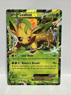 Leafeon EX - 10/83 - Pokemon Generations XY Ultra Rare Card LP - Image 1