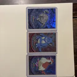 Pokemon Topps Chrome Lot X3 Vintage Cards - Image 1