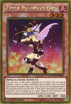 Apple Magician Girl - MVP1-ENG15 - Gold Rare - 1st Edition YuGiOh TCG Card - Image 1