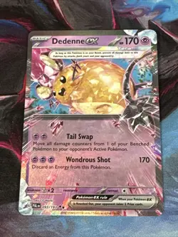 Pokemon TCG - Dedenne EX 093/193 - Full Art Holo - Paldea Evolved Card - Image 1
