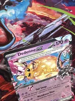 Pokemon TCG - Dedenne EX 093/193 - Full Art Holo - Paldea Evolved Card - Image 2