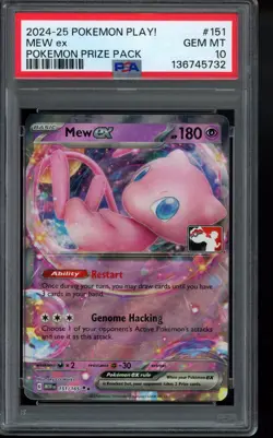 PSA 10 - Mew ex 151/165 Prize Pack Series Cards Holo Pokemon - Image 1