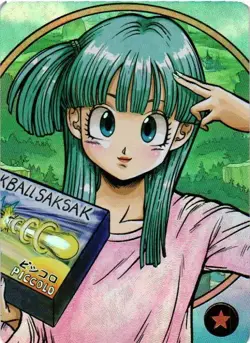 BULMA DRAGON BALL Holographic Custom Art DRAGONBALL Z Collectible Anime Card - Image 1