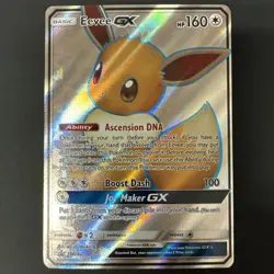 Pokemon Eevee GX TCG Full Art Holo Rare Black Star Promo Card SM242 - Image 1