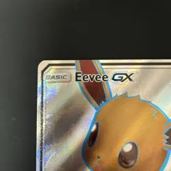Pokemon Eevee GX TCG Full Art Holo Rare Black Star Promo Card SM242 - Image 3