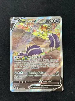 Skuntank V - 181/195 - Pokemon Silver Tempest Alternate Art Card NM - Image 1