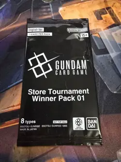 Gundam Card Game TCG Store Tournament Winner Pack 1 English Sealed - Image 1