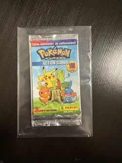 2004 Pokemon Italian Panini Action Cards Advanced Booster Pack Sealed New - Image 3