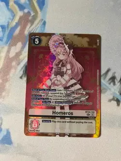 Digimon Card Game Homeros BT24-102 Time Stranger SEC Foil NM - Image 1
