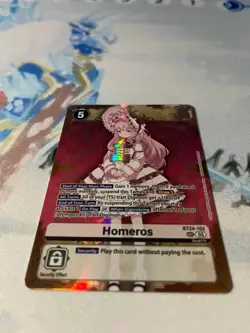 Digimon Card Game Homeros BT24-102 Time Stranger SEC Foil NM - Image 2