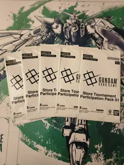 Gundam Card Game TCG Store Tournament Packs x5, English Sealed - Image 1