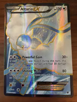 Pokemon XY Fates Collide Altaria EX Full Art Ultra Rare Holo Card 123/124 - Image 1
