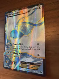 Pokemon XY Fates Collide Altaria EX Full Art Ultra Rare Holo Card 123/124 - Image 2