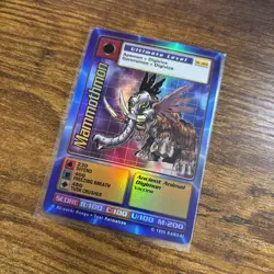 Vintage Digimon CCG Battle Series 1 Holo Card Mammothmon ST-46S - Lightly Played - Image 1
