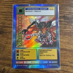 Vintage Digimon CCG Battle Series 1 Holo Card Kimeramon ST-21S - Image 1