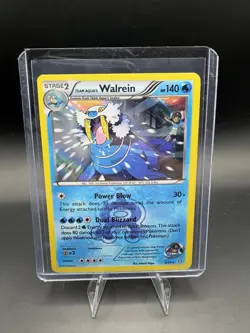 💥 Team Aqua's Walrein 5/34 Pokemon 2015 Card Double Crisis Holo Rare - Image 1