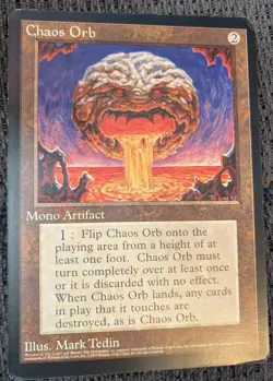Magic: The Gathering Over-sized 6x9 Promo Cards Black Lotus and Chaos Orb 1996 - Image 3