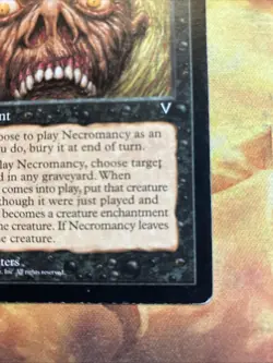 MTG Necromancy Visions Moderately Played Condition Black Vintage! - Image 5