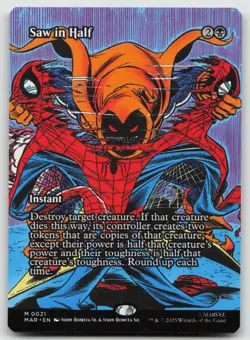 Saw in Half (Borderless) M Normal Marvel Universe Eternal-Legal 21 NM - Image 1
