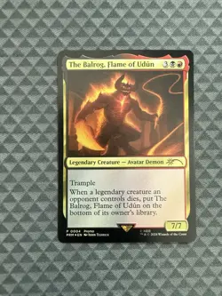 MTG The Balrog, Flame of Udun #0004 Foil Rare Promo (PRM) - Image 1