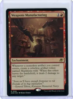 1x Weapons Manufacturing - Foil MTG Edge of Eternities NM Magic Foil - Image 1