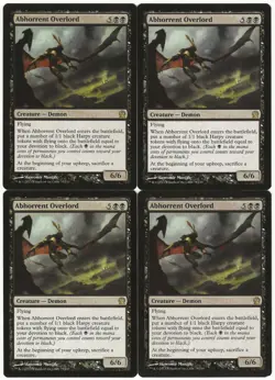 MTG Abhorrent Overlord x4 Theros Rare NM/LP Playset - Image 1