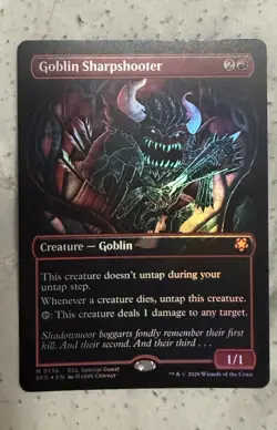 Goblin Sharpshooter (Borderless Foil) Mythic MTG Special Guest Lorwyn Eclipsed - Image 1