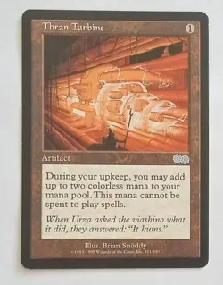Magic MTG - Thran Turbine - Urza's Saga - LP - Image 1