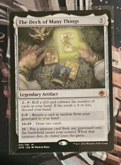 The Deck of Many Things - Adventures in the Forgotten Realms Mtg - Image 1