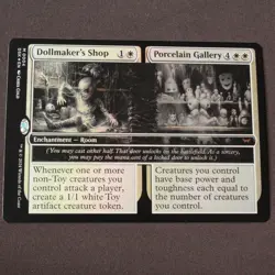 Dollmaker's Shop // Porcelain Gallery FOIL MTG Duskmourn Mythic 4 NM - Image 1