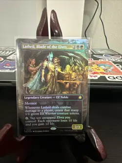 Lathril, Blade of the Elves (Borderless) Foundations Foil - Image 1