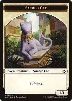 4x Sacred Cat Token - NM/LP - Amonkhet - MTG - Image 1