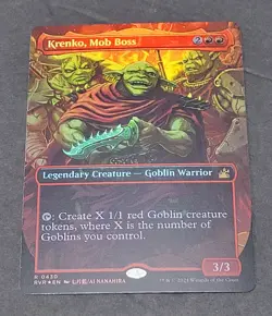 MTG RVR - Krenko, Mob Boss - Anime Borderless FOIL Ravnica Remastered - Image 2