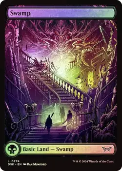 Swamp (0274) - Full Art Duskmourn: House of Horror (DSK) FOIL - Image 1