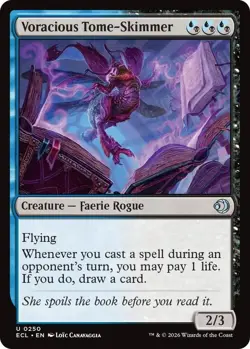 x4 NM (Playset, 4x) Voracious Tome-Skimmer, MTG, Lorwyn Eclipsed, Magic, 250 - Image 1