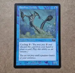 UNPLAYED SILVER SIGNED Sandbar Merfolk Urza's Saga RK POST FULL SIGNATURE MTG NM - Image 1