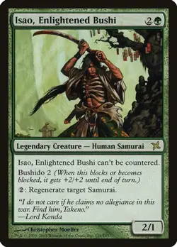 1x Isao, Enlightened Bushi NM Betrayers x1 Mtg Magic the Gathering Changie - Image 1