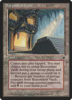 1x Bottomless Vault Fallen Empires MP x1 Mtg Magic the Gathering Changie - Image 1