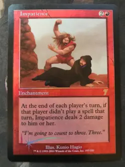 Impatience - 7th Edition FOIL - EX / NM - English DUTY FREE - MtG Magic - Image 1