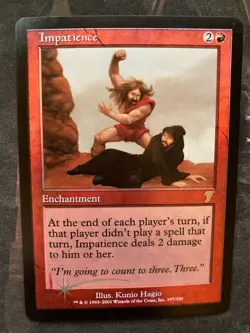 FOIL Impatience - 7th Edition - NM-Mint Unplayed - DUTY FREE - Magic MTG - Image 1