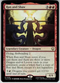 MTG Ran and Shaw Foil NM Avatar: The Last Airbender Magic 150 - Image 1
