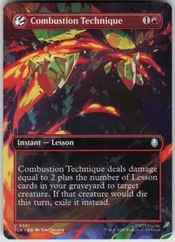 MTG Combustion Technique (Borderless) Normal NM Avatar: The Last Airbender Magic - Image 1